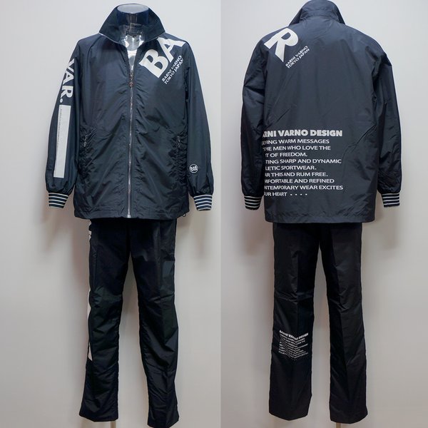 (SALE)バーニヴァーノ・21 秋冬 AW 新作(L)ウインドブレーカー 上下 (L)BAW-KBS4160-09 BAW-KPC4161-09 BARNI VARNO