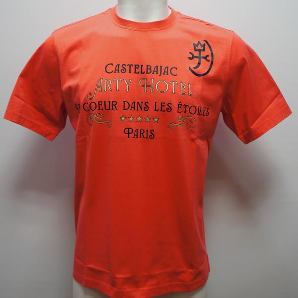 カステルバジャック・25 春夏 SS 新作・JCCホテル柄 半袖Tシャツ(L)(LL)7215172113-20