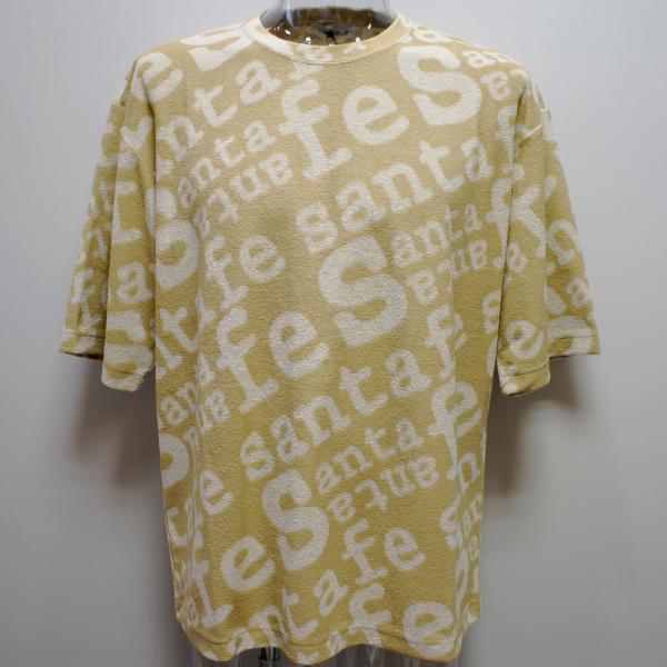 サンタフェ・24 春夏 SS 新作・ロゴパイル オーバーサイズ 半袖 Tシャツ(54)(4L)24-81463-053-54　キングサイズ