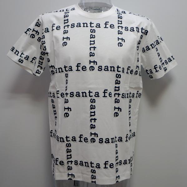 サンタフェ・24 春夏 SS 新作・コットンスムース 総柄 半袖Tシャツ(54)(4L)24-81851-001-54　キングサイズ 7,942円