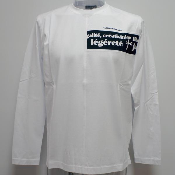 カステルバジャック・24 秋冬 AW・新作・バックプリント 長袖Tシャツ(M)(L)(LL)7214371116-01