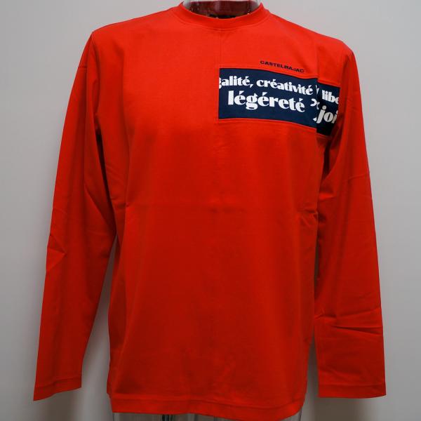 カステルバジャック・24 秋冬 AW・新作・バックプリント 長袖Tシャツ(M)(L)(LL)7214371116-80｜aldo洋品店