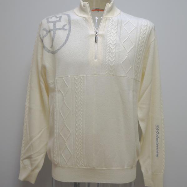 カステルバジャック スポーツ・23 秋冬 AW・新作・カシミヤ100 ZIPUP セーター(M)(L)(LL)7233361301-01