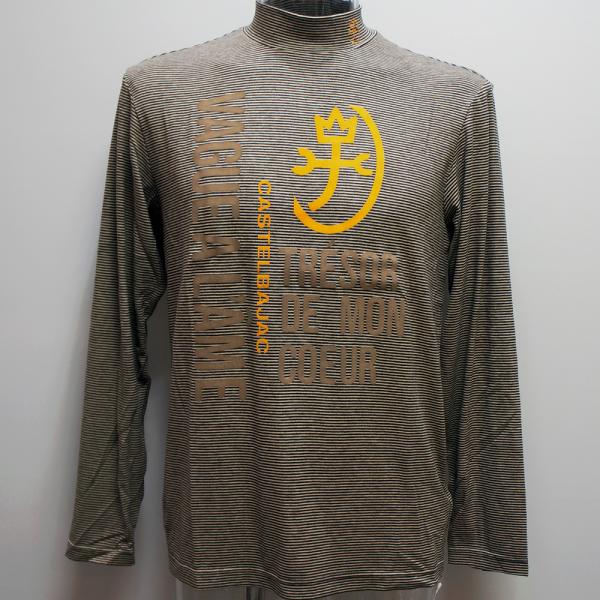 カステルバジャック・23 秋冬 AW・新作・MIPベア天竺 ハイネック 長袖Tシャツ(M)(L)(LL)7213471113-15 11,400円