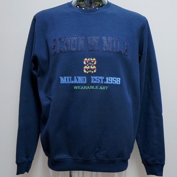 (schon)by mila schon・24 秋冬 AW 新作・ロゴタイプ刺しゅう 丸首 調教師(L)(LL)7324370109-59 ミラ・ショーン