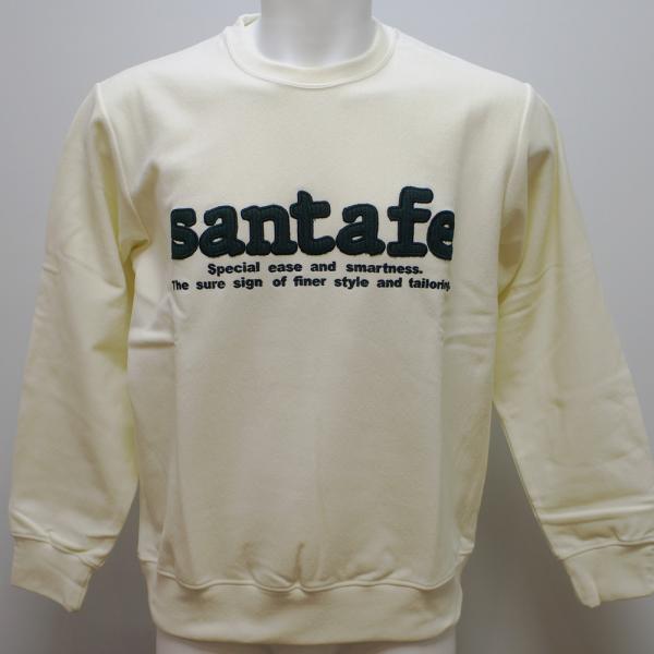 サンタフェ・23 AW 秋冬・丸首 起毛 トレーナー(LL)(3L)23-86801-001
