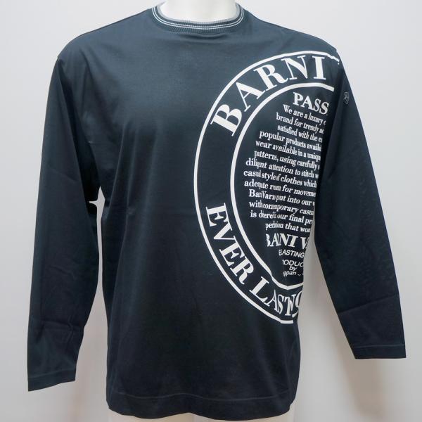 バーニヴァーノ 特大エンブレムプリント 長袖Tシャツ(3L) 25 春夏 SS 新作 BSS-OTN5216-09-3L BARNI VARNO(3L)