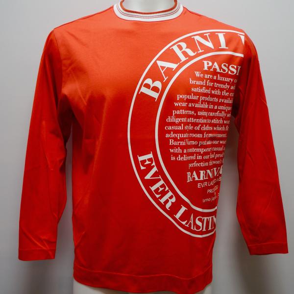 バーニヴァーノ 特大エンブレムプリント 長袖Tシャツ(3L) 25 春夏 SS 新作 BSS-OTN5216-33-3L BARNI VARNO(3L)