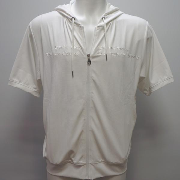 サンタフェ・25 春夏 SS 新作・機能素材 半袖 パーカー(L)(LL)(3L)(4L)25-83817-001