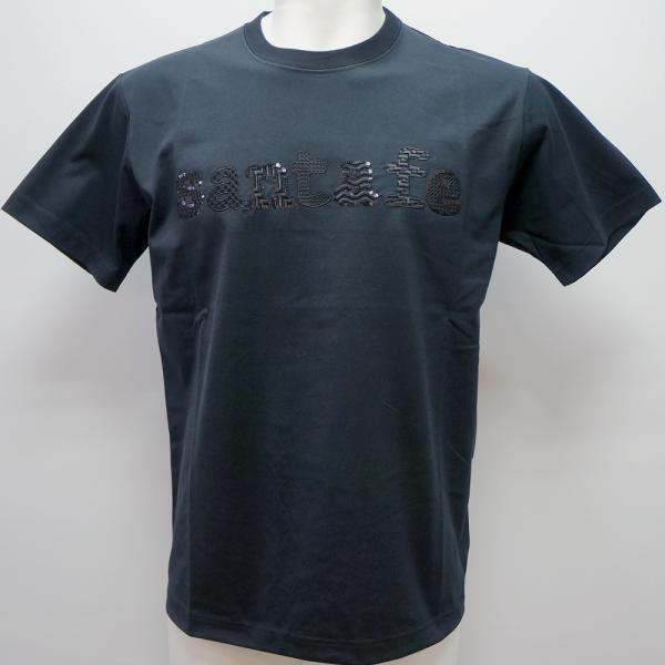 サンタフェ・25 春夏 SS 新作・40/2天竺 幾何柄 半袖Tシャツ(L)(LL)(3L)(4L)25-83825-018｜aldo洋品店
