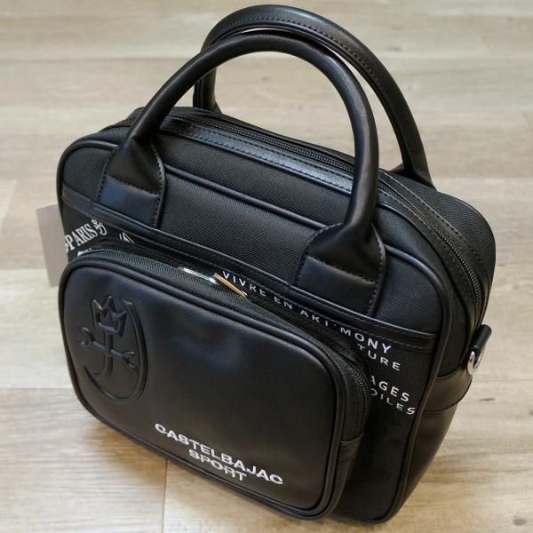 カステルバジャック スポーツ・25 春夏 新作・ポリエステル帆布 合皮使い ラウンドポーチ　7235181123-99