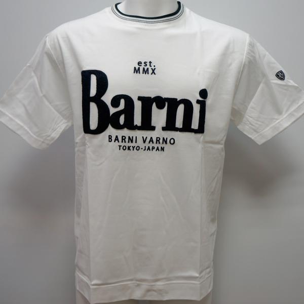 バーニヴァーノ・サガラ刺しゅう 半袖 プルオーバー(LL) 25 春夏 SS 新作 BSS-OTH5228-01-LL BARNI VARNO (LL)