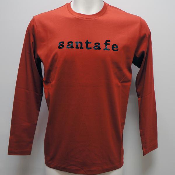 サンタフェ・25 秋冬 AW 新作・60スムース ロゴ3種類プリント 長袖Tシャツ(M)(L)(LL)(3L)(4L)25-84401-064