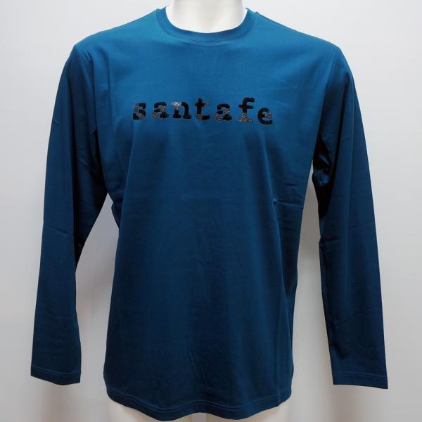 サンタフェ・25 秋冬 AW 新作・60スムース ロゴ3種類プリント 長袖Tシャツ(M)(L)(LL)(3L)(4L)25-84401-092｜aldo洋品店