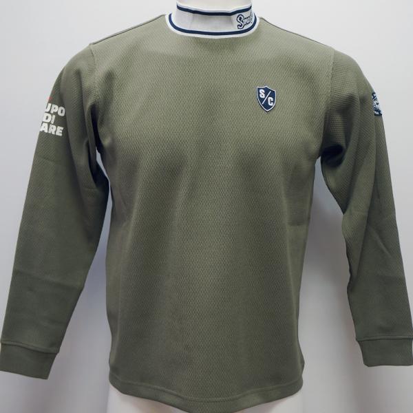 シナコバ・25 秋冬 AW 新作・モックネック 長袖Tシャツ(M)(L)(LL)25250050-460
