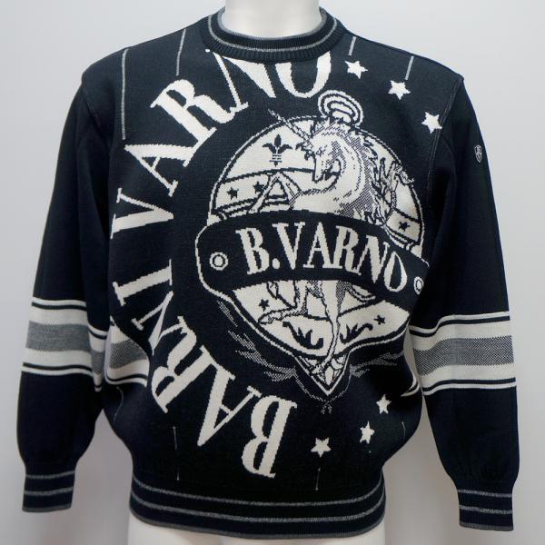 バーニヴァーノ・25 秋冬 AW 新作(M)(L)ユニ玉蜀黍 丸首 プルオーバー(M)(L)BAW-OSW5403-09 BARNI VARNO