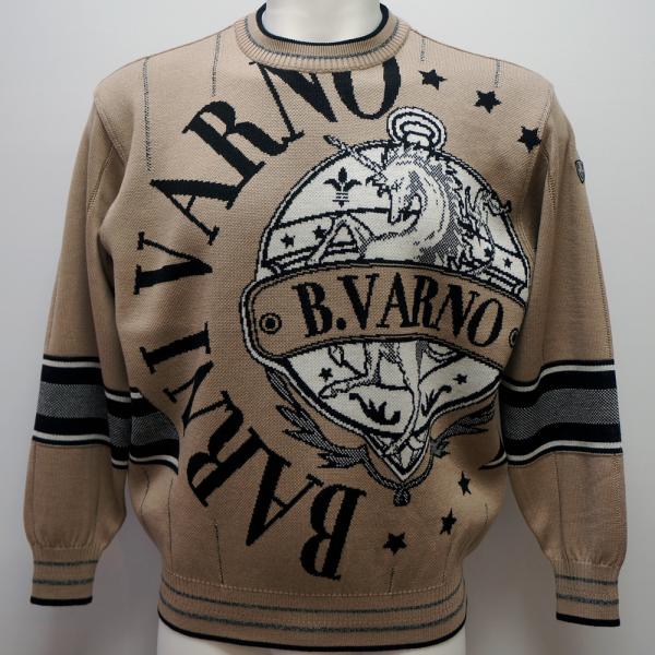 バーニヴァーノ・25 秋冬 AW 新作(M)(L)ユニコーン 丸首 セーター(M)(L)BAW-OSW5403-13 BARNI VARNO