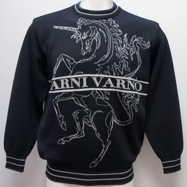 バーニヴァーノ・25 秋冬 AW 新作(M)(L)ユニコーン 丸首 セーター(M)(L)BAW-OSW5405-09 BARNI VARNO