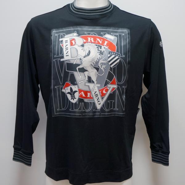 バーニヴァーノ・25 秋冬 AW 新作(LL)ユニコーン柄 ポンチ素材 長袖Tシャツ(LL)BAW-OTN5435-09-LL BARNI VARNO 21,622円