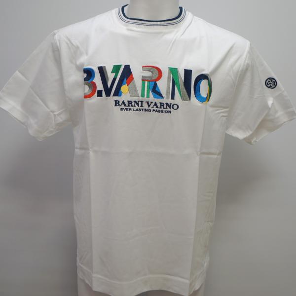 バーニヴァーノ・ロゴ刺繍 半袖 Tシャツ(3L) 25 春夏 SS 新作 BSS-OTH5232-01-3L BARNI VARNO (3L)