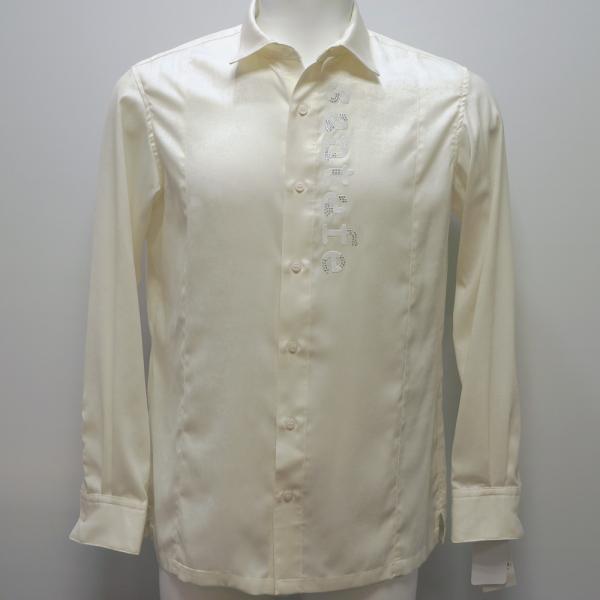 サンタフェ・25 秋冬 AW 新作・フェイクレザー ポリエステル 長袖シャツ(LL)(3L)25-94402-001｜aldo洋品店