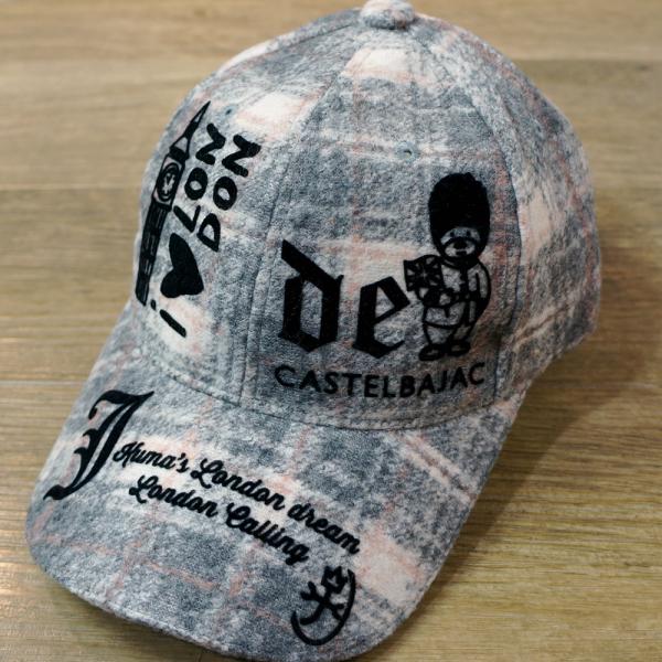 カステルバジャック・25 AW 秋冬 新作・チェック柄 キャップ　7215391128-94