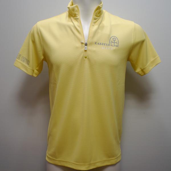 カステルバジャック 運動競技・25 春夏 SS・ZIPUP 半袖スポーツシャツ(M)(L)(LL)7235274107-34