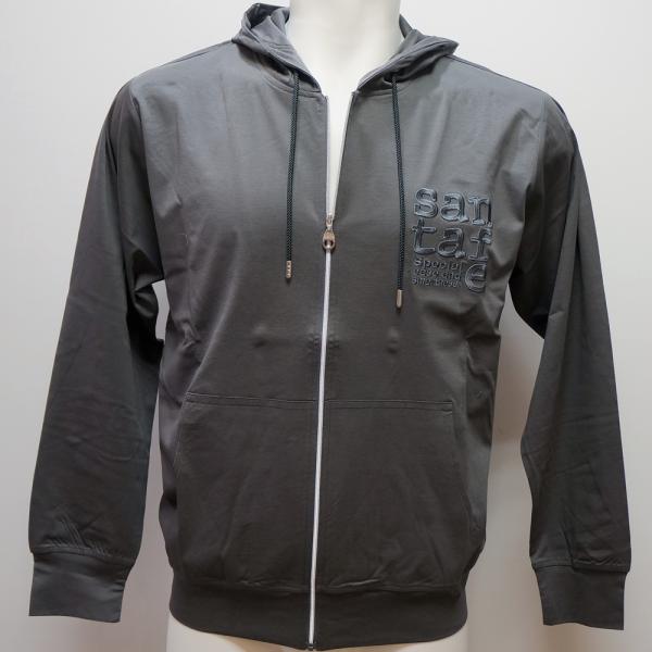 サンタフェ・26 春夏 SS 新作・コットンスムース フルZIP パーカー(L)(LL)(3L)(4L)26-85403-016