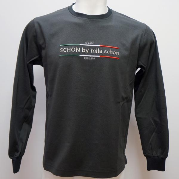(schon)by mila schon・26 春夏 SS 新作・長袖 Tシャツ(L)(LL)7326171107-99 ミラ・ショーン|aldo洋品店