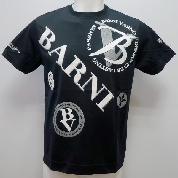 バーニヴァーノ・BVプリント 半袖 Tシャツ(LL) 26 春夏 SS 新作 BSS-PTH5525-09-LL BARNI VARNO (LL)