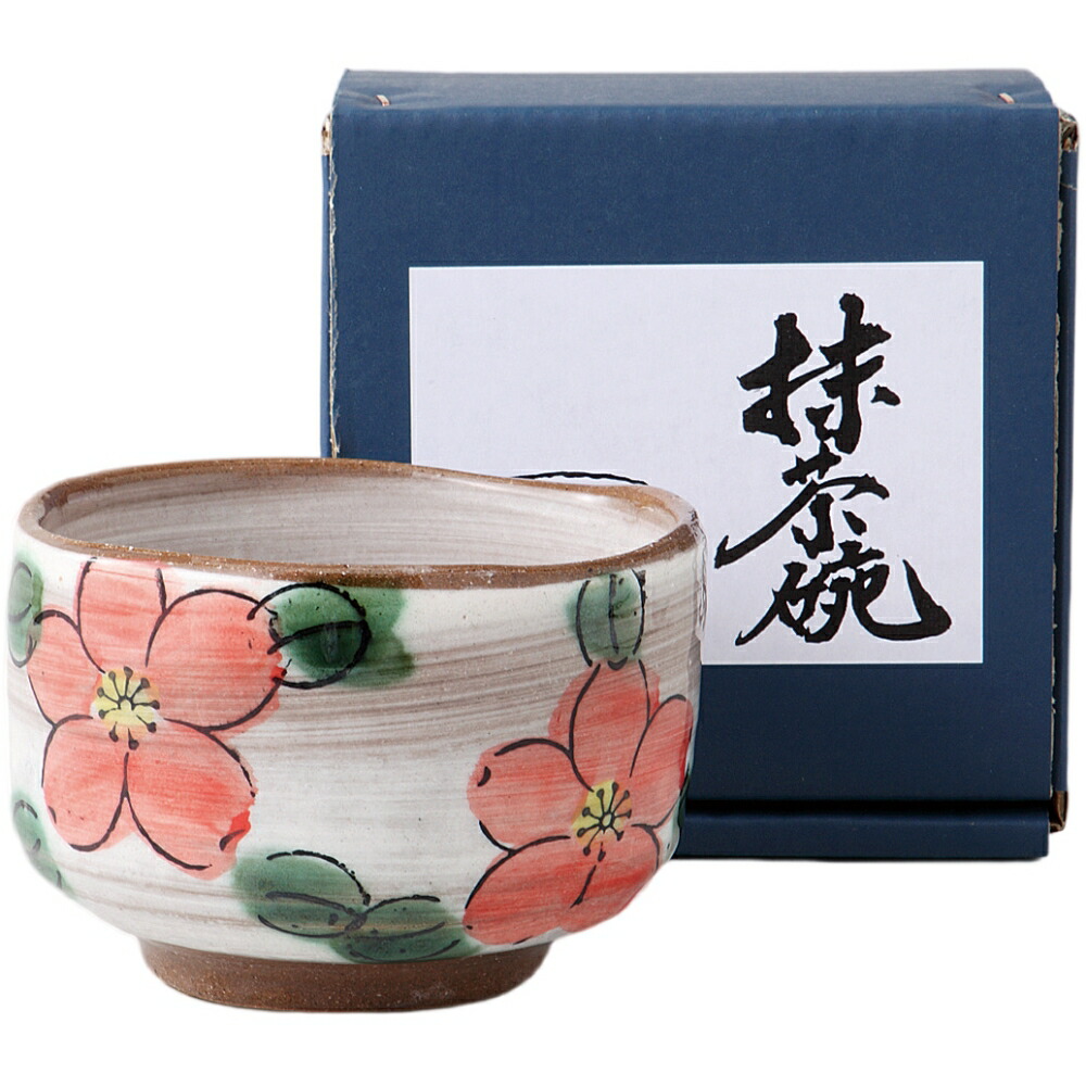 楽天市場】抹茶碗 抹茶茶碗 粉引梅野点抹茶碗 陶器 美濃焼 日本