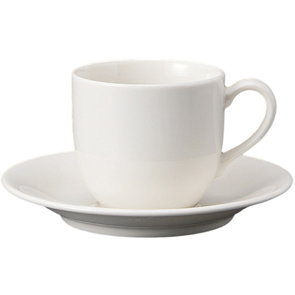 コーヒーカップ コーヒー碗皿 ＮＢセサミコーヒー碗皿 カップ＆ソーサー 磁器 美濃焼 日本製 喫茶店 カフェ レストラン 食器 食洗機可 電子レンジ可 セット おしゃれ かわいい シンプル 白 ホワイト 業務用