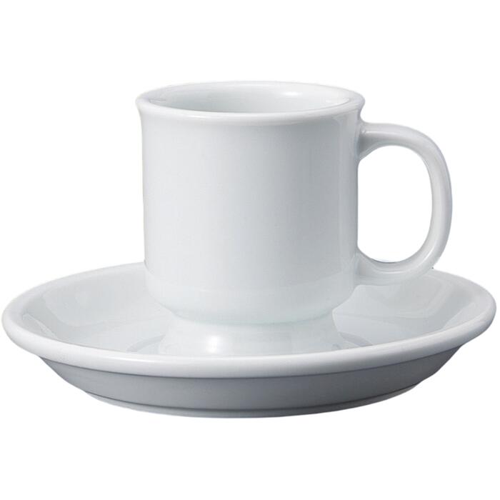 コーヒーカップ コーヒー碗皿 青磁厚口高台 カップ＆ソーサー 磁器 美濃焼 日本製 喫茶店 カフェ レストラン 食器 食洗機可 電子レンジ可 セット おしゃれ かわいい シンプル 業務用 7,126円