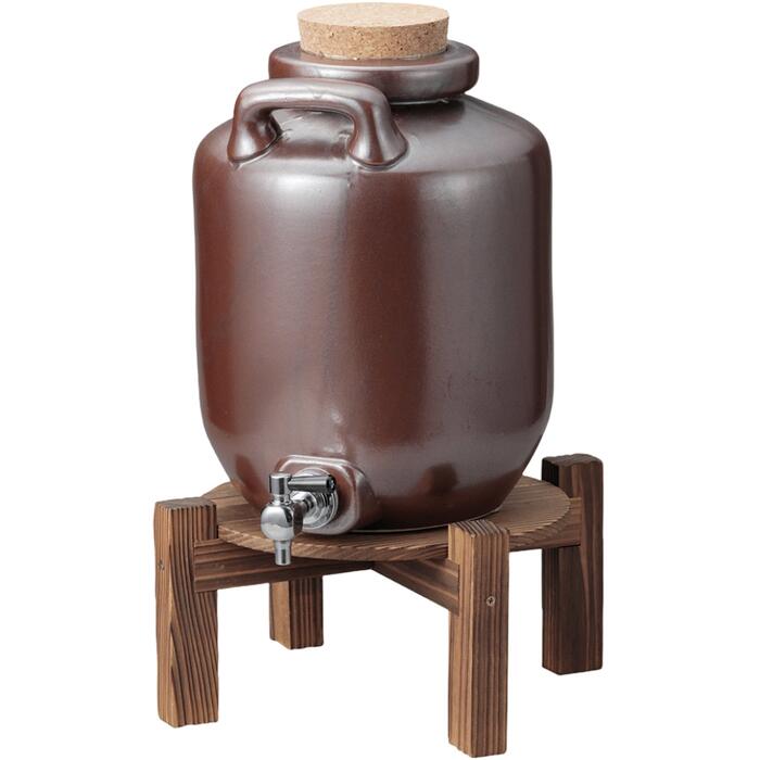 楽天市場】【送料無料】 焼酎サーバー 茶耳付サーバー 3升 木台付