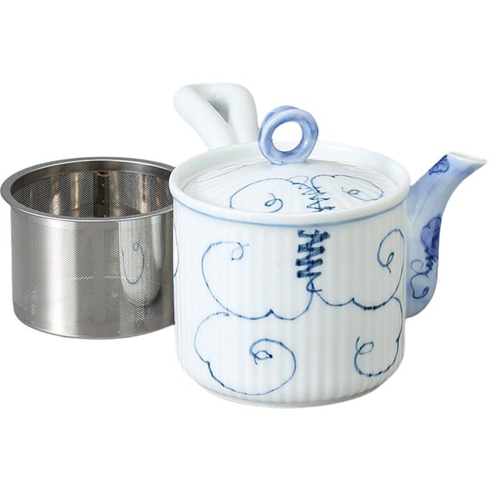 急須 ポット 有田焼 唐草ぶどう ＳＳ 軽量 急須 茶器 ポット 日本製 陶器 おしゃれ かわいい 食洗機対応 カフェ 来客用 業務用 お茶