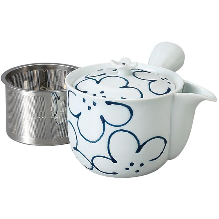 急須 ポット 有田焼 花紋ＳＳ雀口 急須 茶器 ポット 日本製 陶器 おしゃれ かわいい 食洗機対応 カフェ 来客用 業務用 お茶