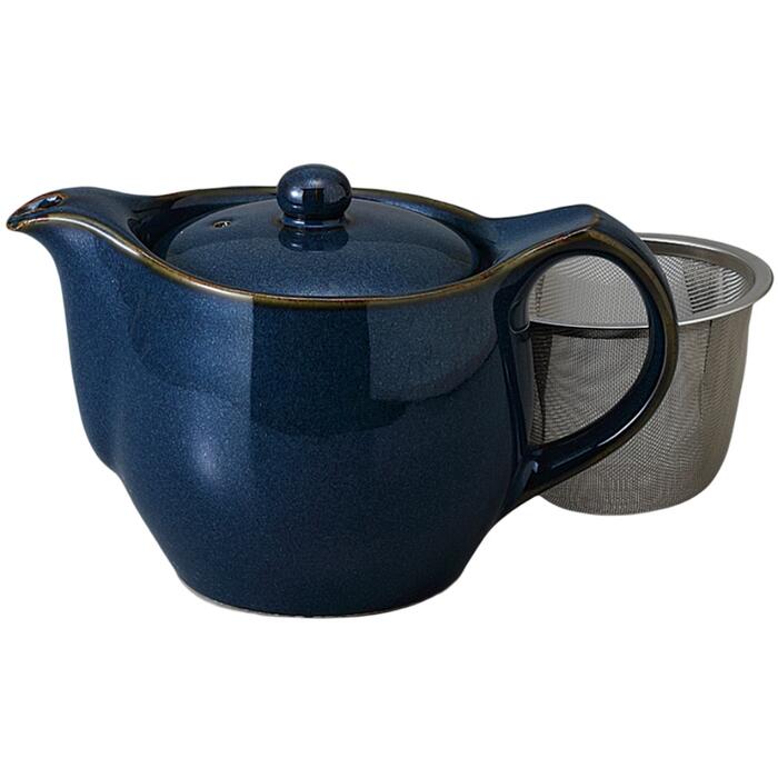 ポット ティーポット ナマコポット （網カゴ付） 陶器 陶磁器 食洗機対応 POT おしゃれ かわいい カフェ 喫茶店 店舗 業務用