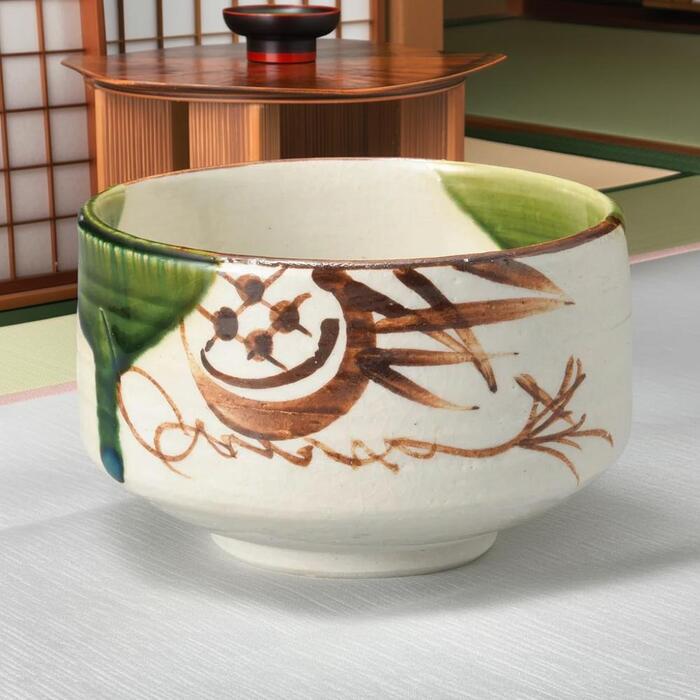 楽天市場】茶道具 抹茶碗 美濃焼 織部梅抹茶碗 美濃焼 日本製 陶器