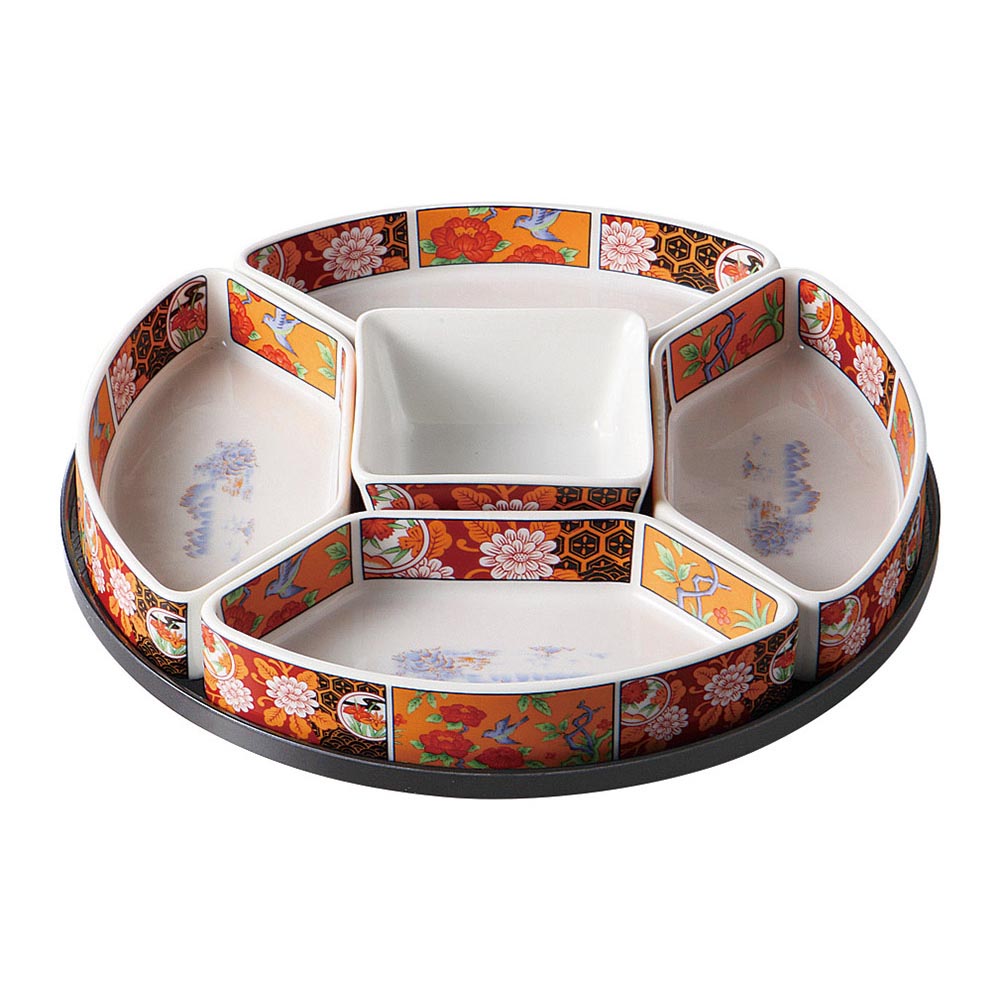 楽天市場】古伊万里フード付回転オードブル 大皿 30cm 以上 深皿