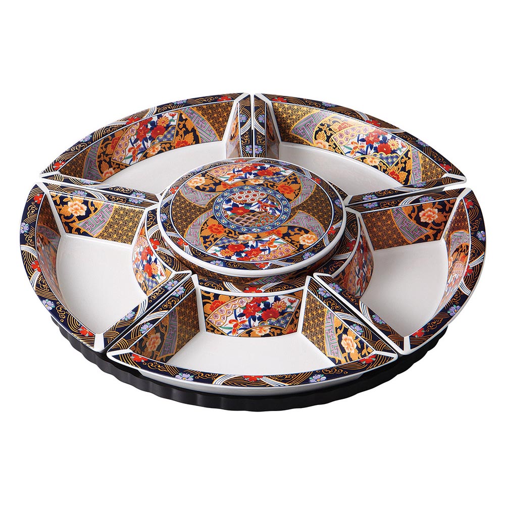 楽天市場】古伊万里フード付回転オードブル 大皿 30cm 以上 深皿