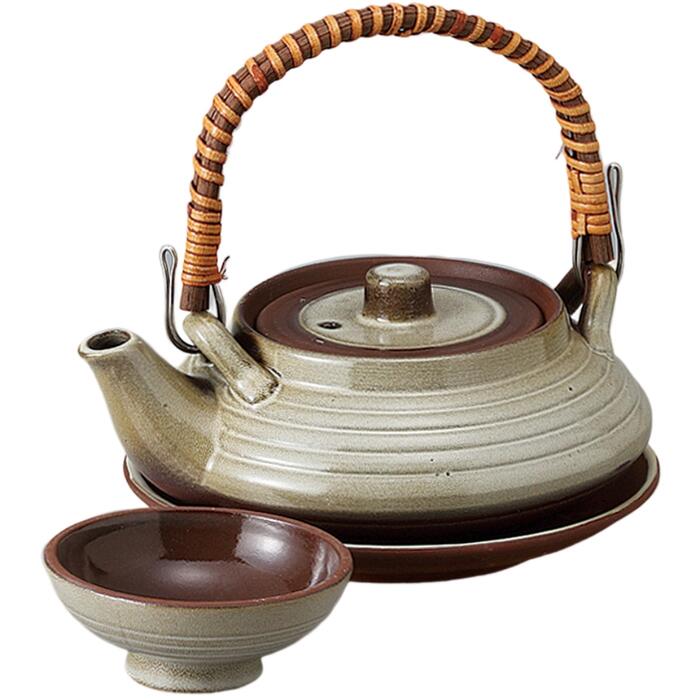 松葉平型土瓶　8セット 土瓶蒸しの器 松葉平型土瓶むし（直火可） : 器屋一信ヤフー店