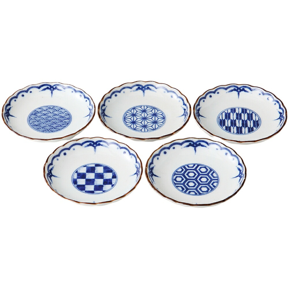楽天市場】百千鳥5客銘々皿揃 : セラミック藍 楽天市場店