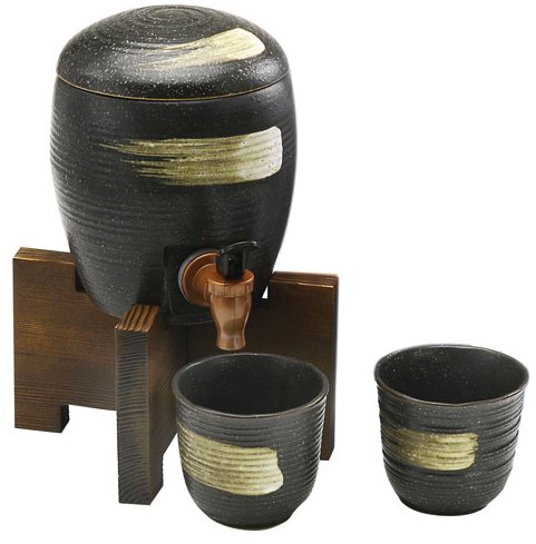 焼酎 サーバー 西庵窯 マルチサーバーセット 黒釉 サーバー 陶器 ラッピング無料