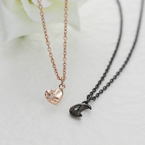 レディース ペアネックレス Himegoto Moonheart Hime 66 5912 5913 シルバー925 家族 上品 女同士 女友達 女子会 親友 姉妹 お揃いコーデ ブランド ペアルック 双子コーデ レズビアン Lgbt 誕生日 就職祝い記念日 恋人 送料無料 カップル お揃い プレゼント 割引クーポン