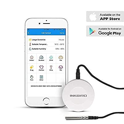 Inkbird Ibs Th1 Bluetooth 温和湿度企て 室内 気温計 湿度計 伏篭温度 湿度センサー データ対数 温度ロガー プローブお伽 スマホフィット 願い出で温湿度を確証 温度総理 Inkbird Damienrice Com