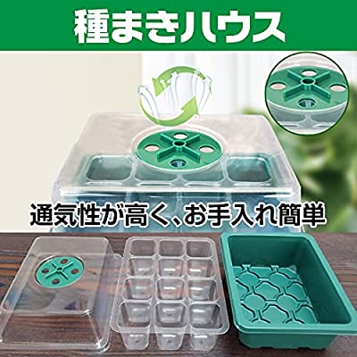 Thinmayq 室内水耕栽培セット 室内栽培ランプ 水耕栽培スポンジ 種まきハウス 点セット 肉植物育成 水耕栽培 家庭菜園 室内園芸 水草栽培 野菜 Umu Ac Ug