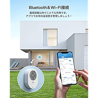 市場 Govee 温度計 スマホで温湿度管理 湿度計 スイス製センサー デジタル ハブ不要 温湿度計 高精度 梅雨対策 熱中症対策 Wifi