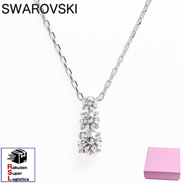 最強配送 スワロフスキー SWAROVSKI ネックレス レディース ATTRACT TRILOGY ROUND ペンダント シルバー 5414970