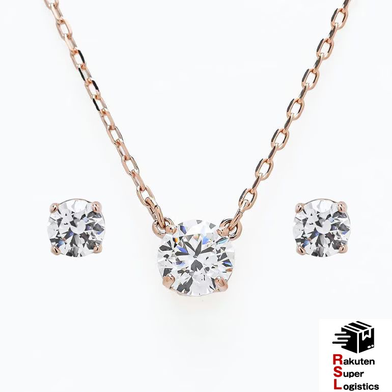 最強配送 スワロフスキー SWAROVSKI ネックレス ピアス セット Stilla Attract ペア ペンダント クリア ローズゴールド 5616233 ジュエリー アクセサリー 【RSL】｜Alevel Express