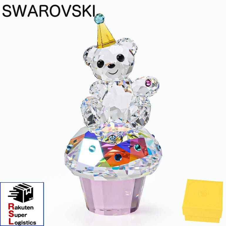 マラソン限定3つエントリーで21倍確定●最強配送 スワロフスキー SWAROVSKI クリスタルフィギュア フィギュリン 2026SS Krisベア Sweet Celebration 5720457 インテリア オブジェ 置物【RSL】